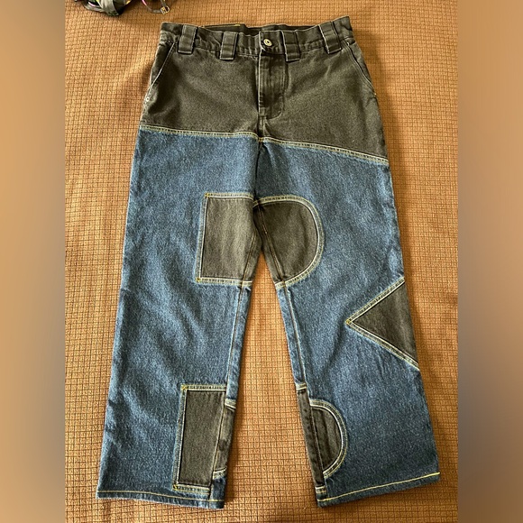 Barragan two-tone high waisted pants - Picture 1 of 7